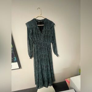 Zara floral Long-Sleeve Dress